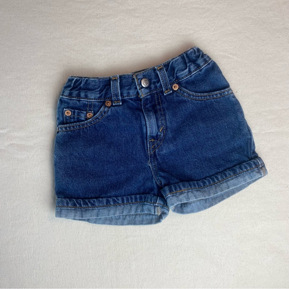 Vtg Levi’s Denim Shorts 5T Cuffed Jeans